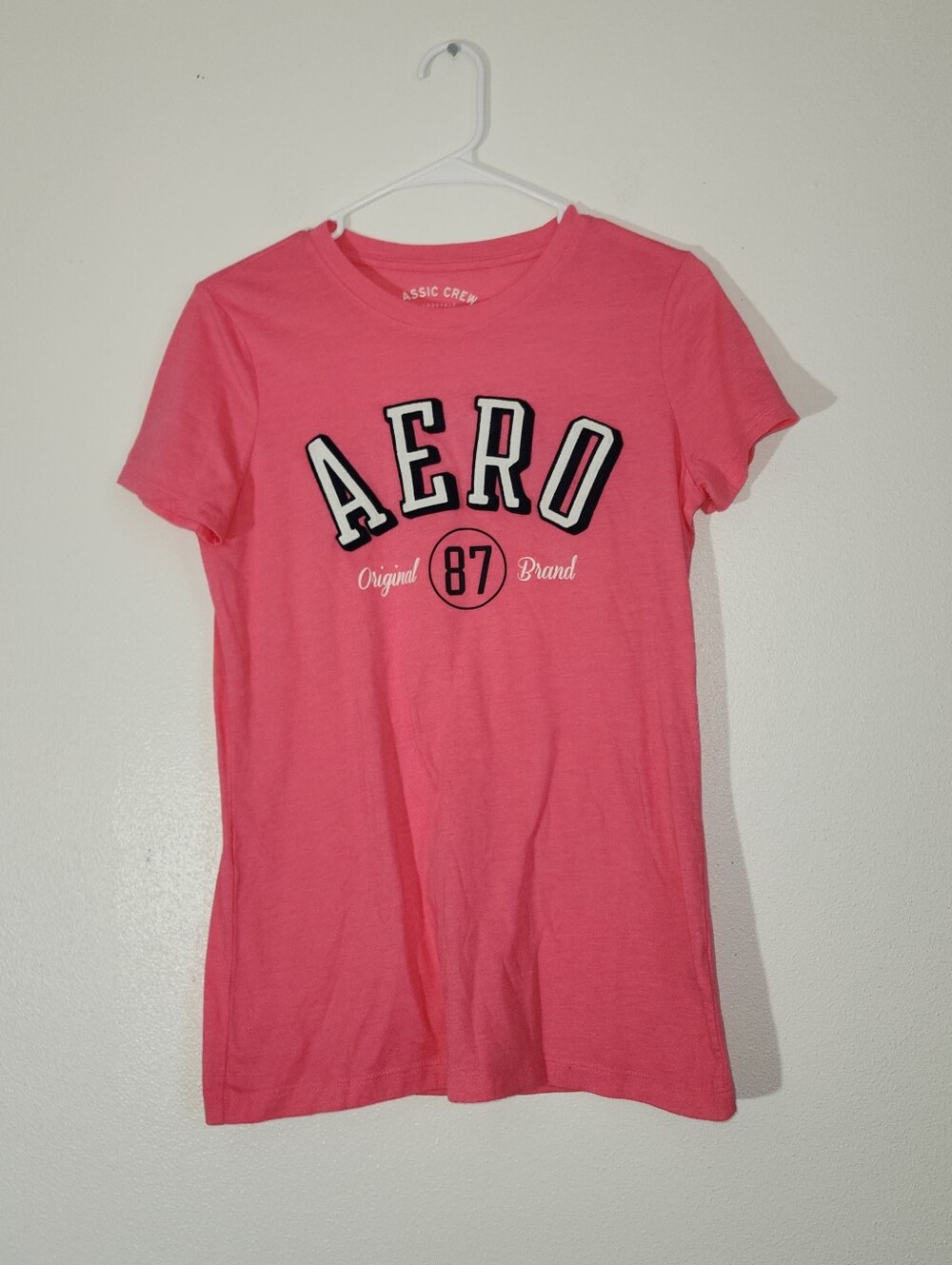 9AERO 87 Pink Graphic Tee